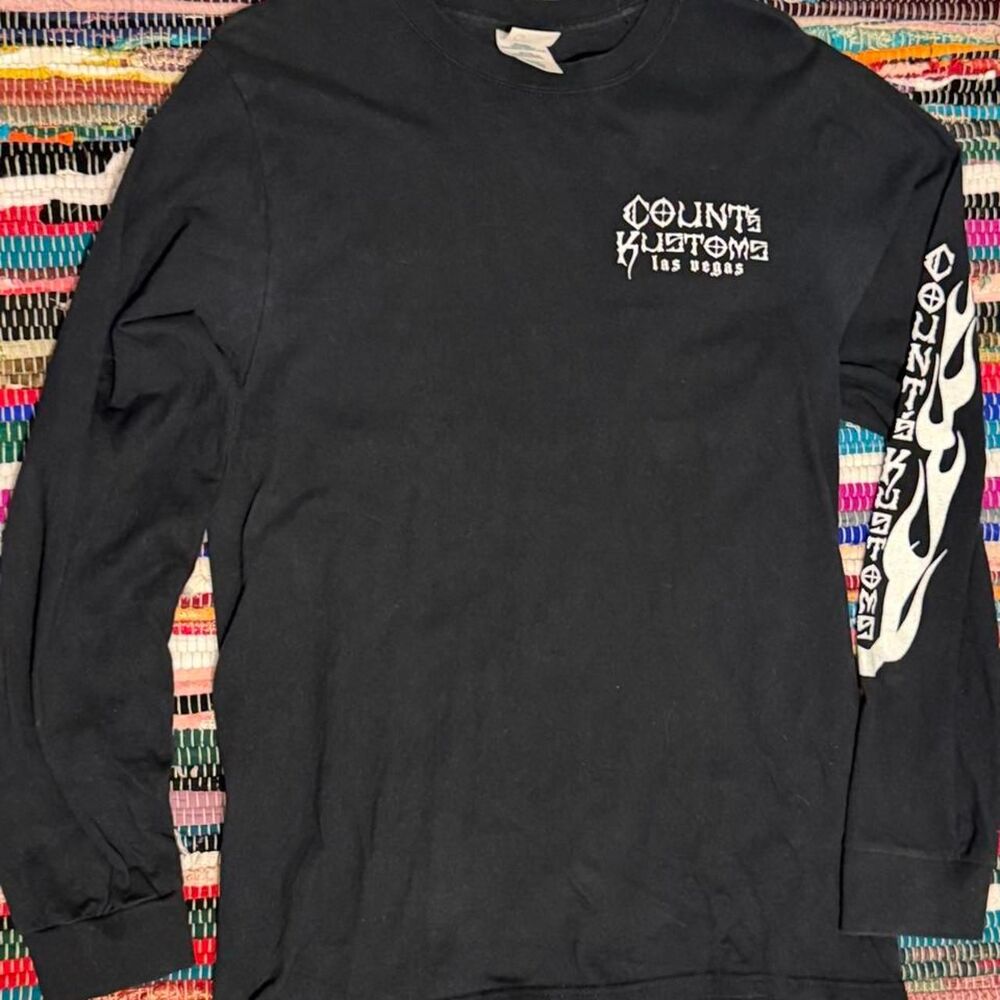 Unbranded Men's Black and Navy T-shirt
